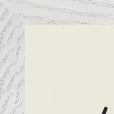 Harmonious Word of Intention Framed print 30x40 cm / 12x16″ White frame Linen paper corner detail