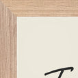 Transcendence Word of Intention Framed print 30x40 cm / 12x16″ Wood frame Linen paper corner detail