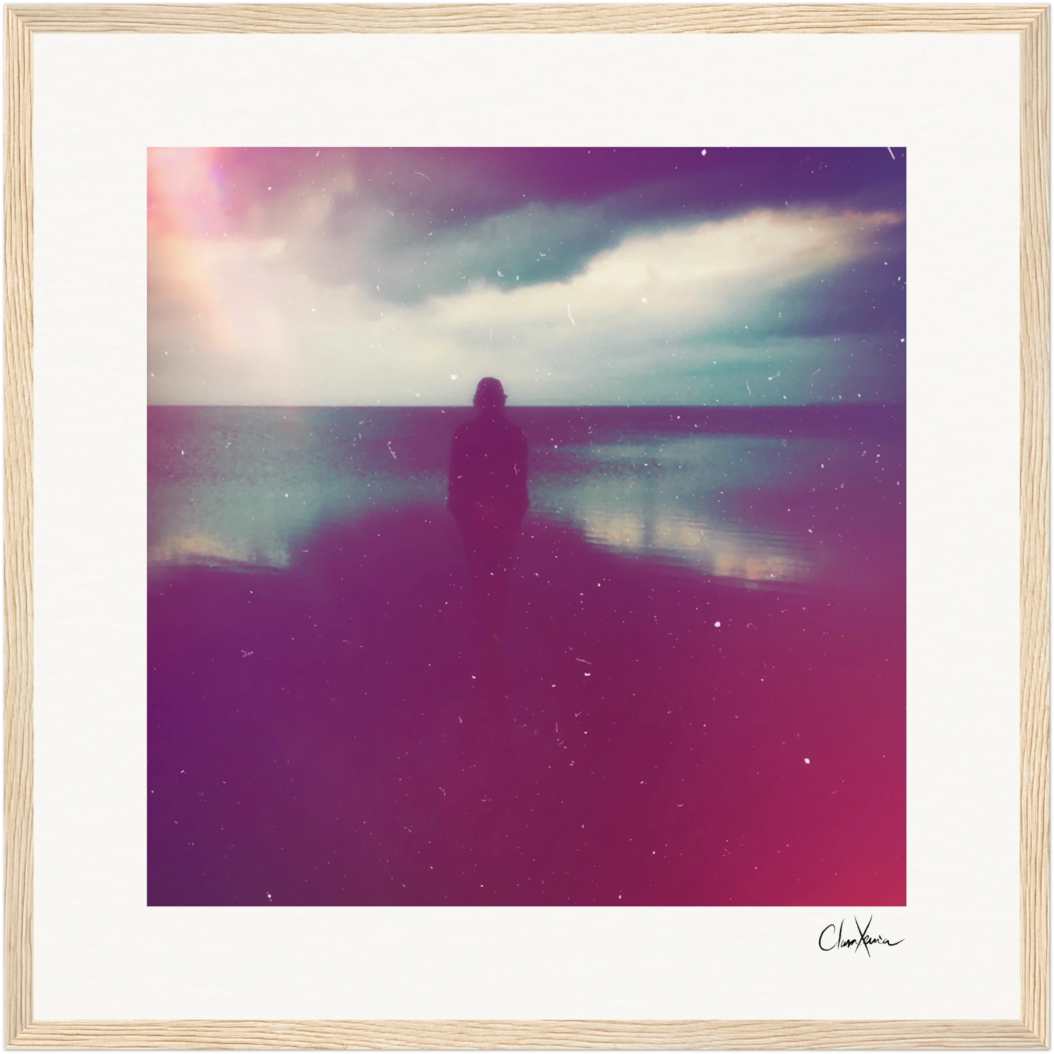 Indigo Sky Framed print 50x50 cm / 20x20″ Wood frame 90