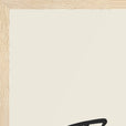 Transcendence Word of Intention Framed print A1 (59.4 x 84.1  cm) Wood frame Linen paper corner detail