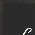 Gratitude Word of Intention Framed print 60x80 cm / 24x32″ Black frame Carbon paper corner detail