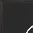 Sharing Word of Intention Framed print 60x80 cm / 24x32″ Black frame Carbon paper corner detail