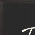 Fortitude Word of Intention Framed print 60x80 cm / 24x32″ Black frame Carbon paper corner detail