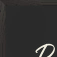Resilience Word of Intention Framed print 60x80 cm / 24x32″ Black frame Carbon paper corner detail