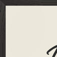 Respect Word of Intention Framed print 60x80 cm / 24x32″ Black frame Linen paper corner detail