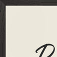 Resilience Word of Intention Framed print 60x80 cm / 24x32″ Black frame Linen paper corner detail