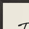 Fortitude Word of Intention Framed print 60x80 cm / 24x32″ Black frame Linen paper corner detail