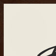 Balance Word of Intention Framed print 60x80 cm / 24x32″ Dark wood frame Linen paper corner detail