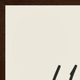 Harmonious Word of Intention Framed print 60x80 cm / 24x32″ Dark wood frame Linen paper corner detail