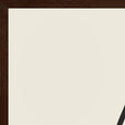 Hopeful Word of Intention Framed print 60x80 cm / 24x32″ Dark wood frame Linen paper corner detail