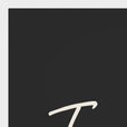 Transcendence Word of Intention Framed print 60x80 cm / 24x32″ White frame Carbon paper corner detail