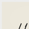 Harmonious Word of Intention Framed print 60x80 cm / 24x32″ White frame Linen paper corner detail
