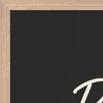 Patience Word of Intention Framed print 60x80 cm / 24x32″ Wood frame Carbon paper corner detail