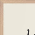 Vibrant Word of Intention Framed print 60x80 cm / 24x32″ Wood frame Linen paper corner detail