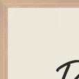 Patience Word of Intention Framed print 60x80 cm / 24x32″ Wood frame Linen paper corner detail
