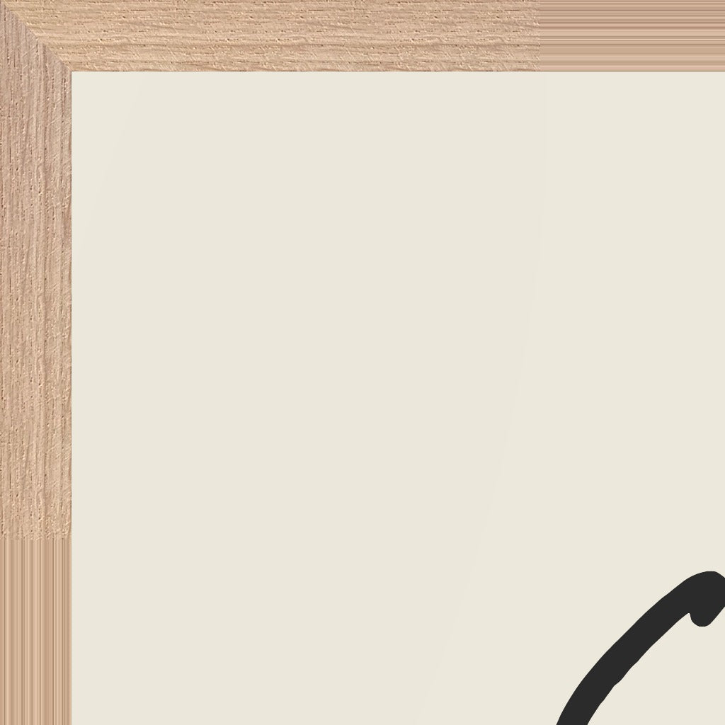 Synergy Word of Intention Framed print 60x80 cm / 24x32″ Wood frame Linen paper corner detail