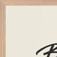 Balance Word of Intention Framed print 60x80 cm / 24x32″ Wood frame Linen paper corner detail