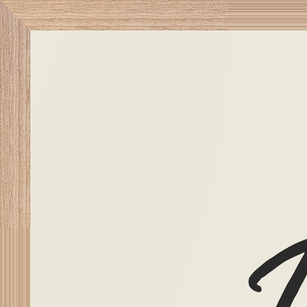 Respect Word of Intention Framed print 60x80 cm / 24x32″ Wood frame Linen paper corner detail