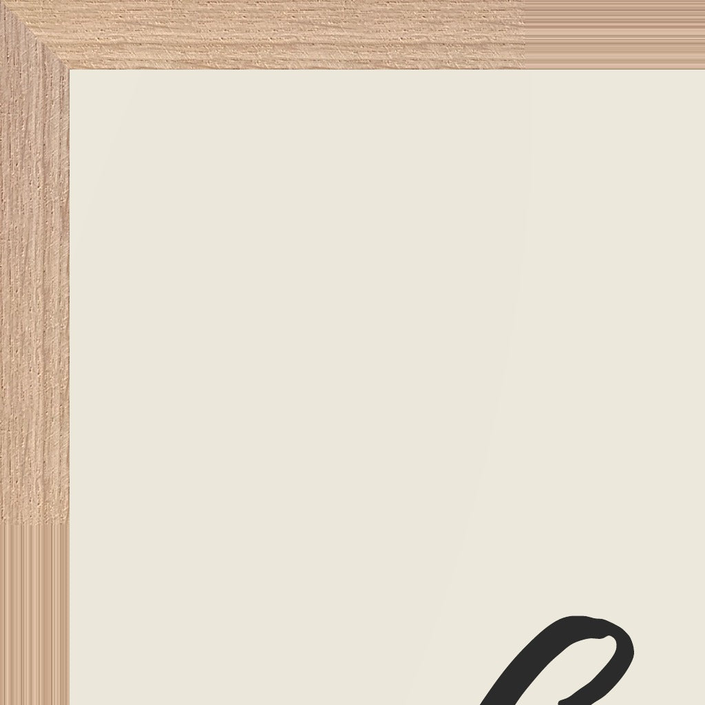 Gratitude Word of Intention Framed print 60x80 cm / 24x32″ Wood frame Linen paper corner detail