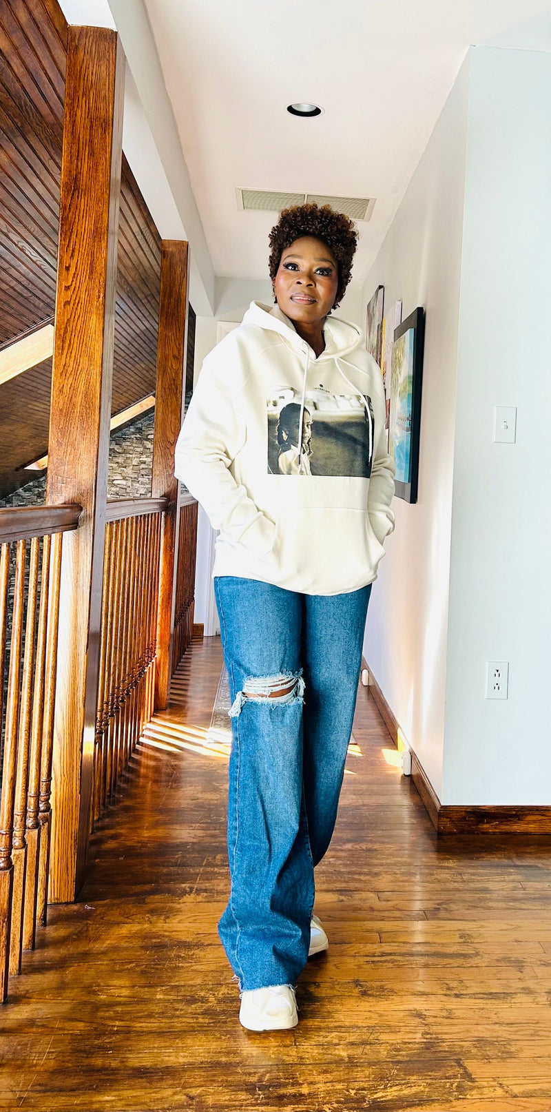 Funmilayo Eyesan wearing Presence