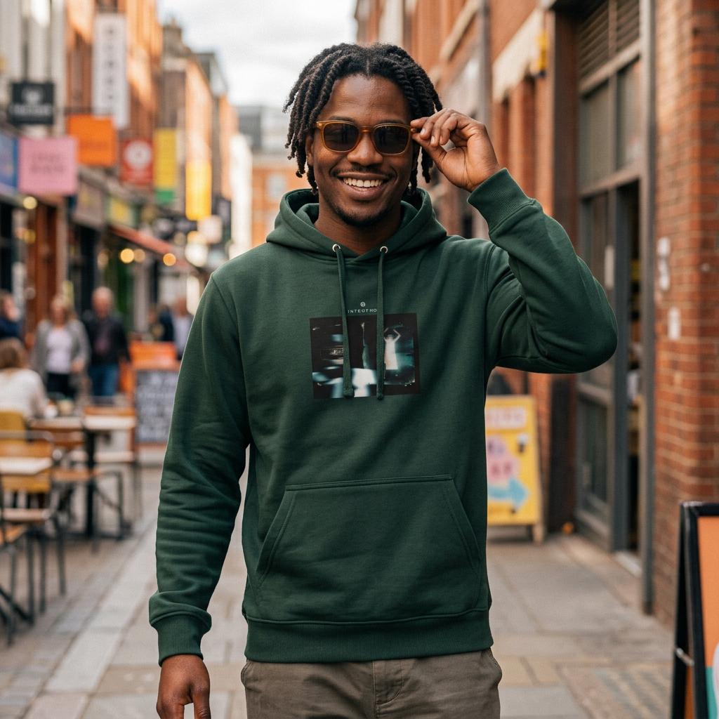 Abundance  Hoodie  «Vibe of Life »Bottle Green 1