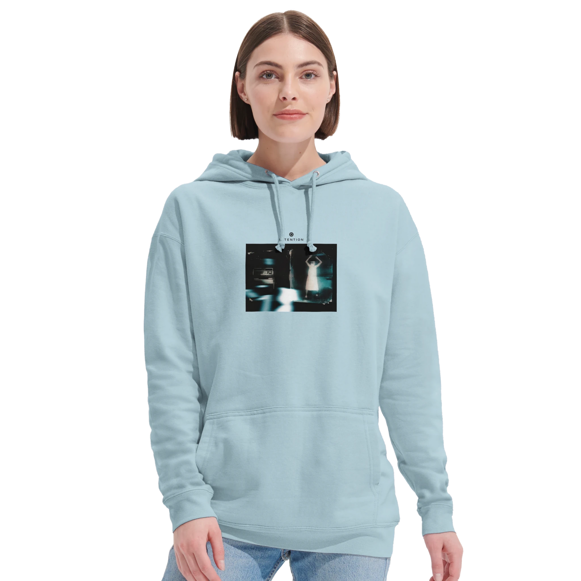 Abundance - "Vibe of Life" Hoodie creamy blue XS 28