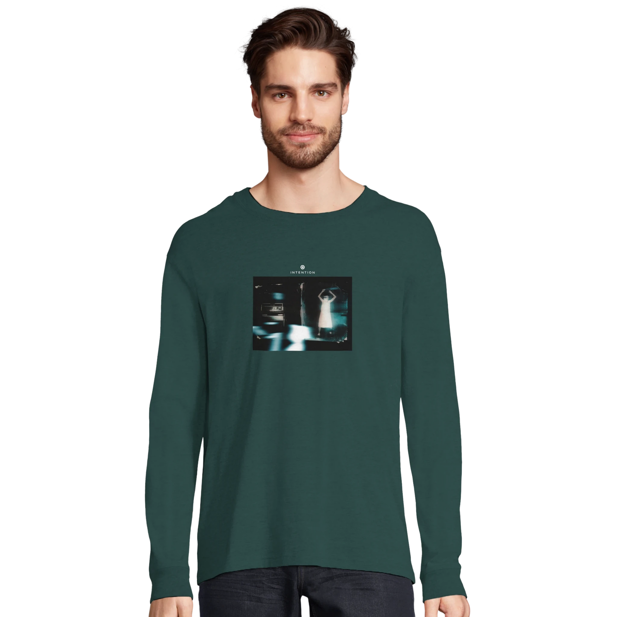 Abundance - "Vibe of Life" Long sleeve green empire XS 14