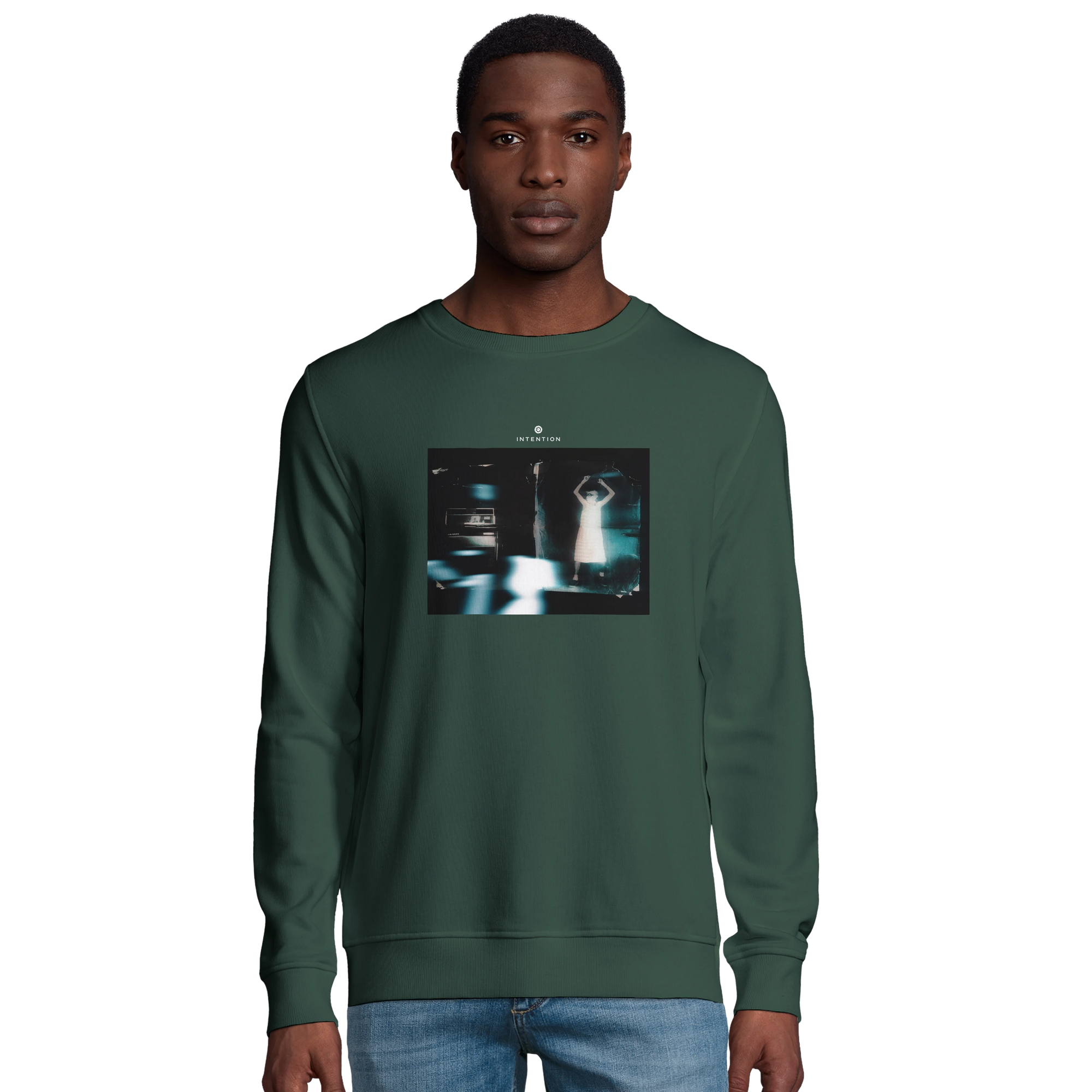 Abundance - "Vibe of Life" Sweatshirt Bottle Green 3