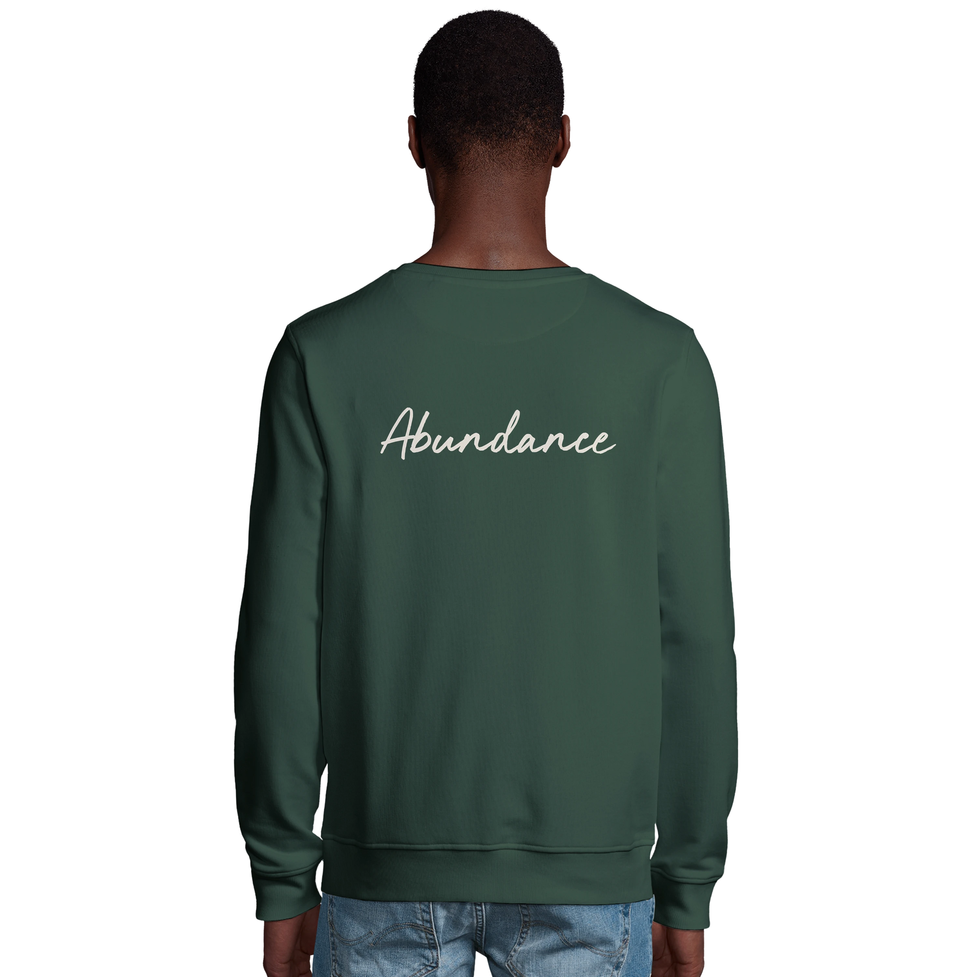 Abundance - "Vibe of Life" Sweatshirt Bottle Green 4