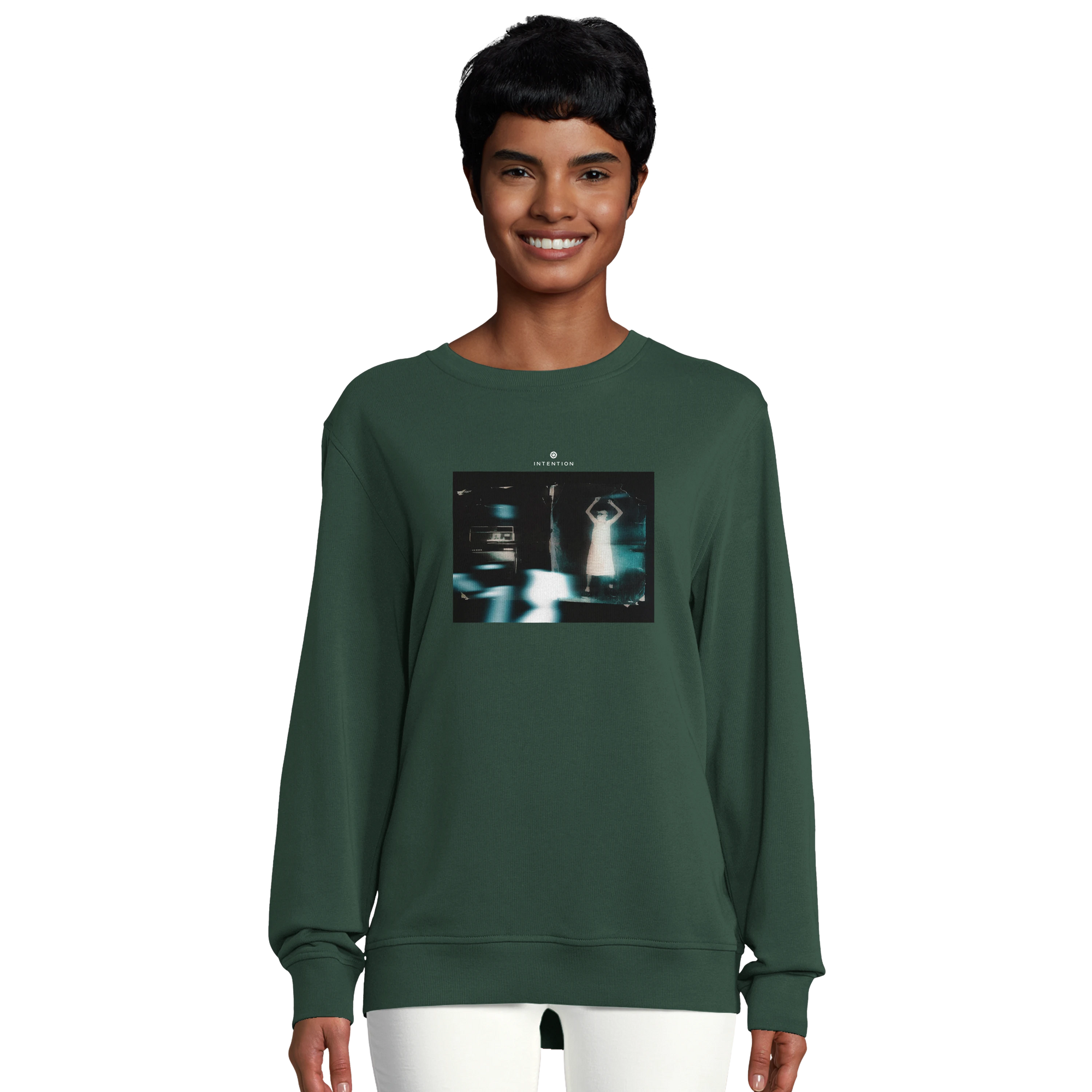 Abundance - "Vibe of Life" Sweatshirt Bottle Green 5