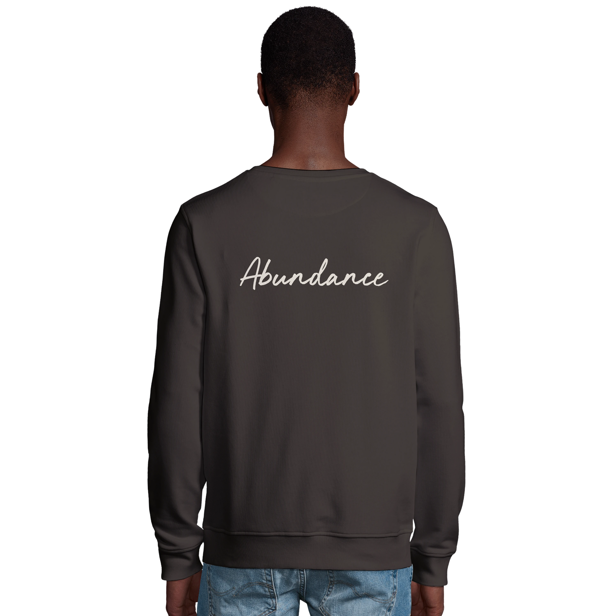 Abundance - "Vibe of Life" Sweatshirt deep charcoal grey 4