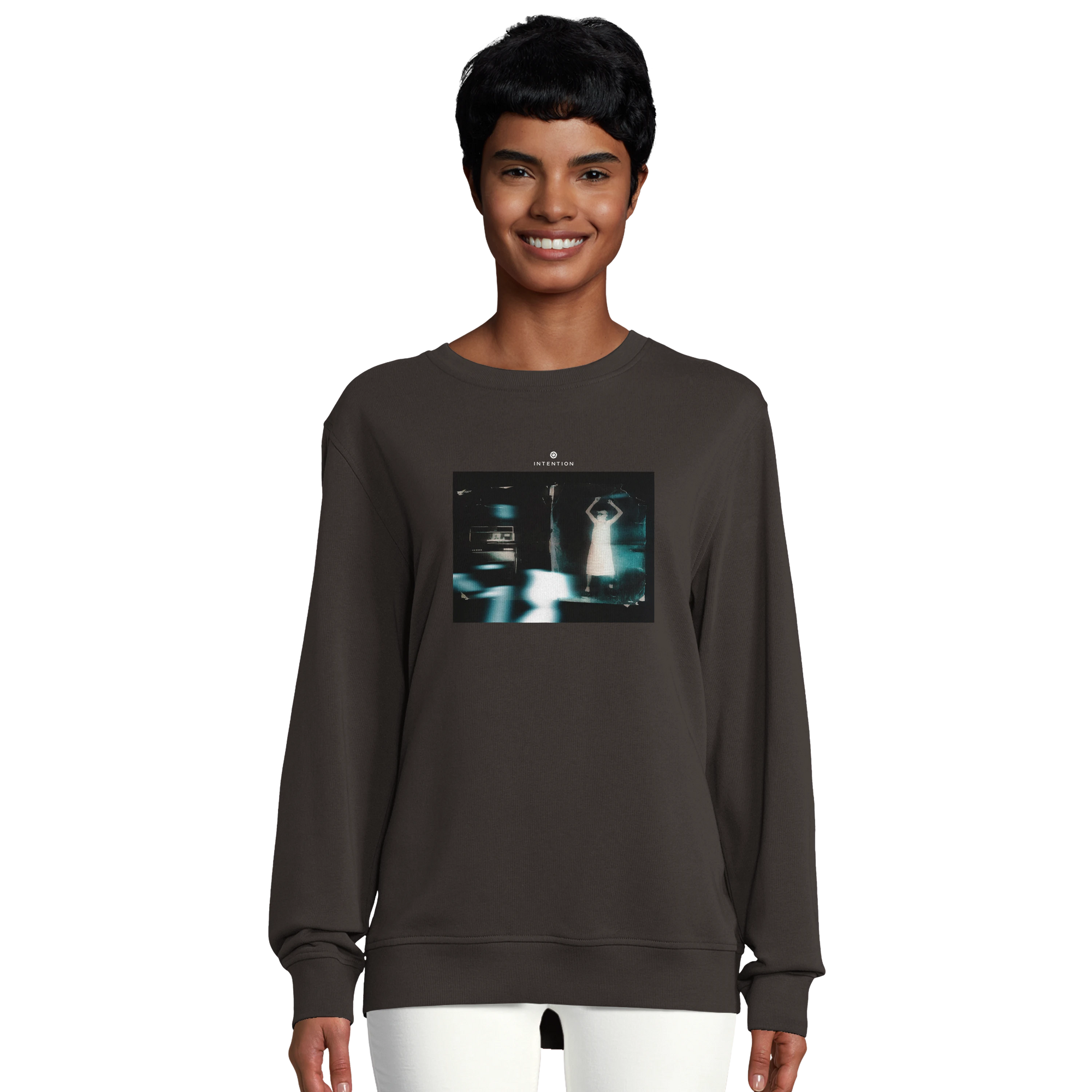 Abundance - "Vibe of Life" Sweatshirt deep charcoal grey 5
