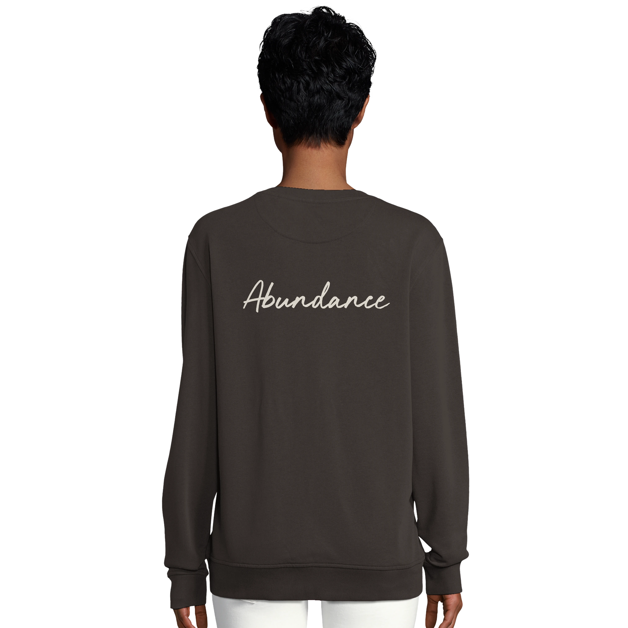 Abundance - "Vibe of Life" Sweatshirt deep charcoal grey 6