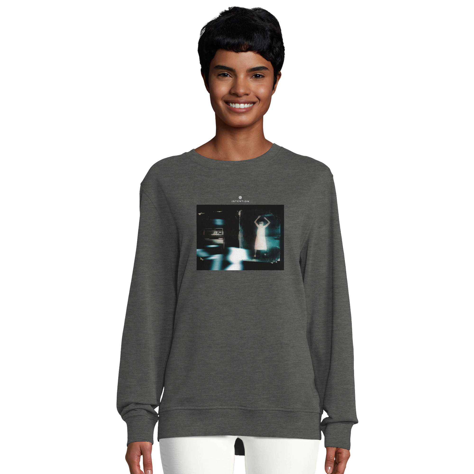 Abundance - "Vibe of Life" Sweatshirt Grey Melange 5