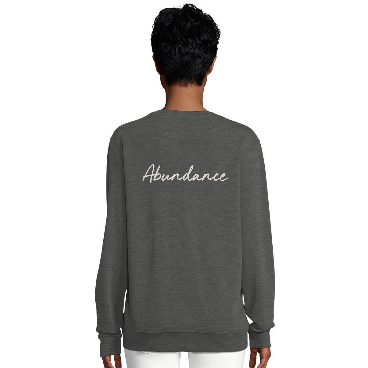Abundance - "Vibe of Life" Sweatshirt Grey Melange 6