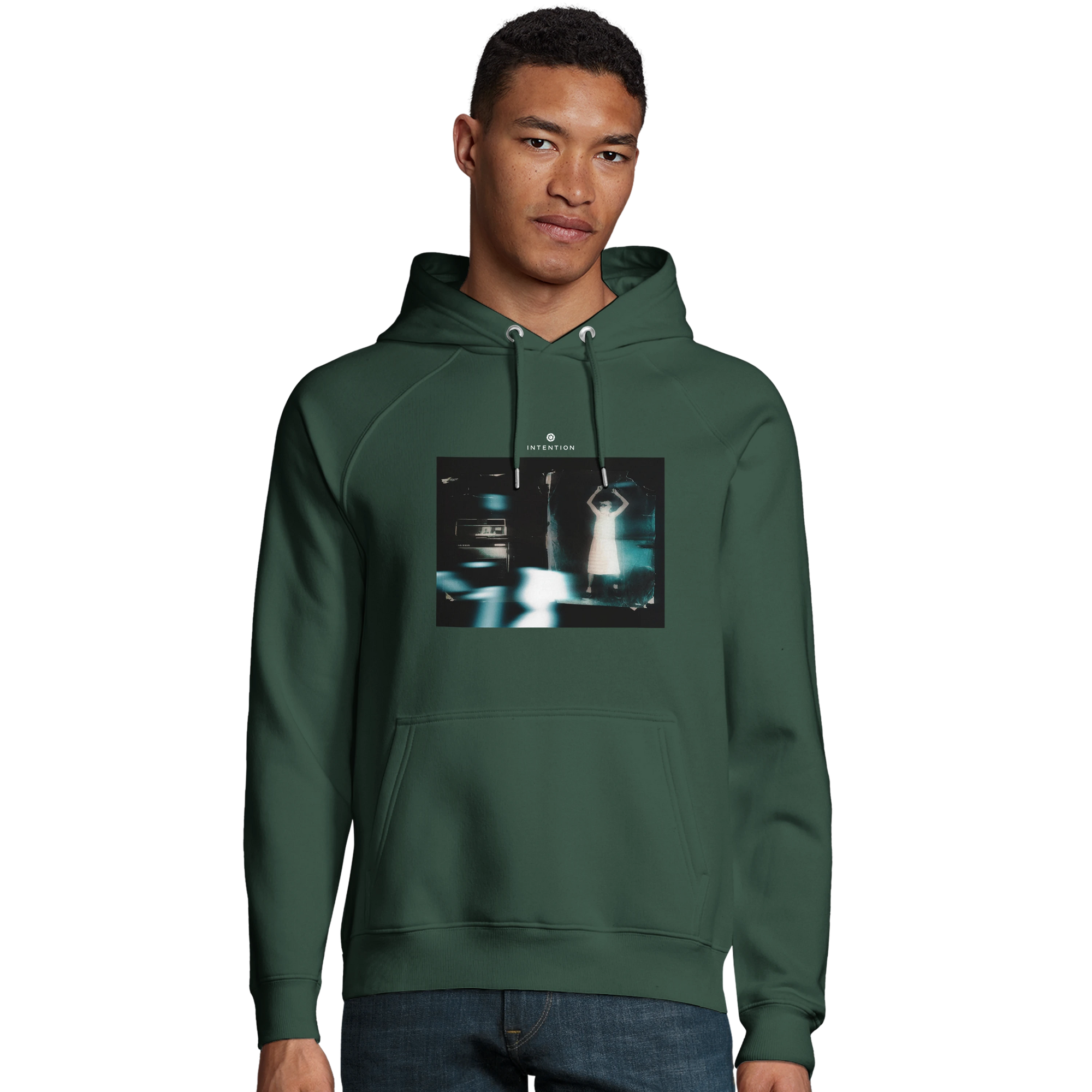 Abundance - "Vibe of Life" Hoodie Bottle Green 3