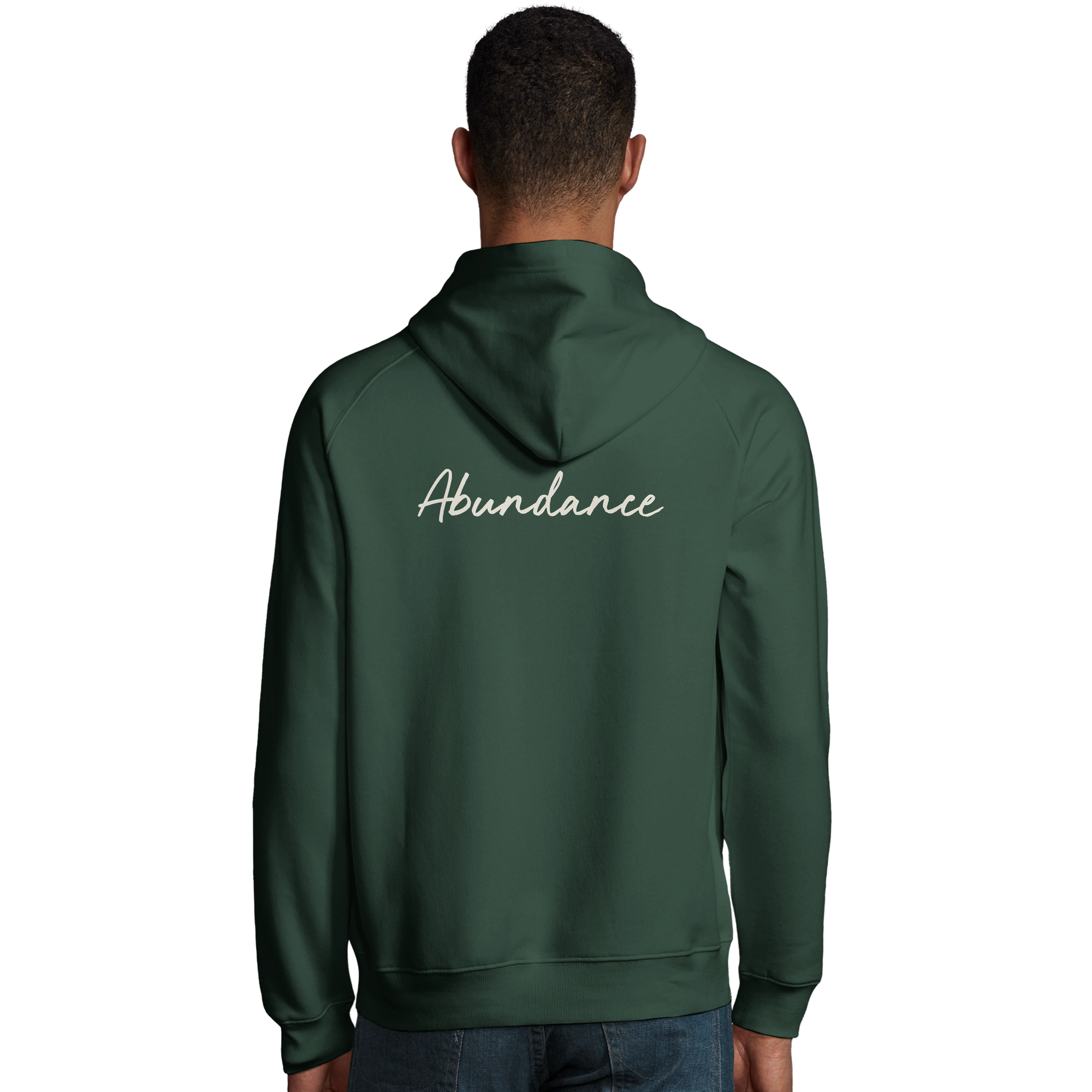 Abundance - "Vibe of Life" Hoodie Bottle Green 4