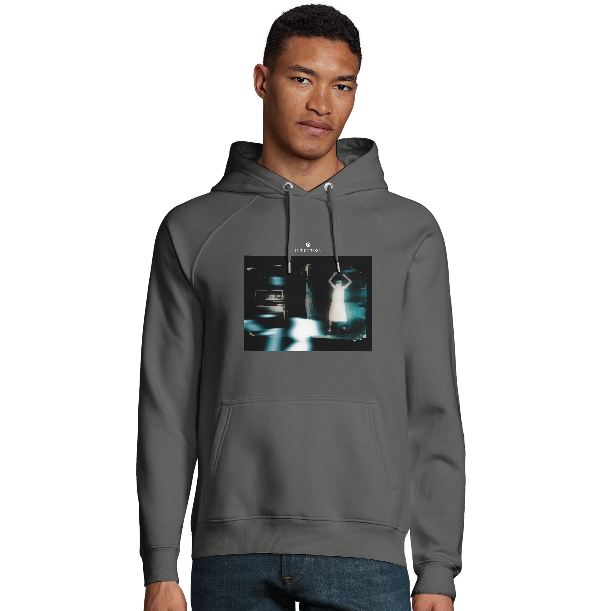 Abundance - "Vibe of Life" Hoodie charcoal melange 3