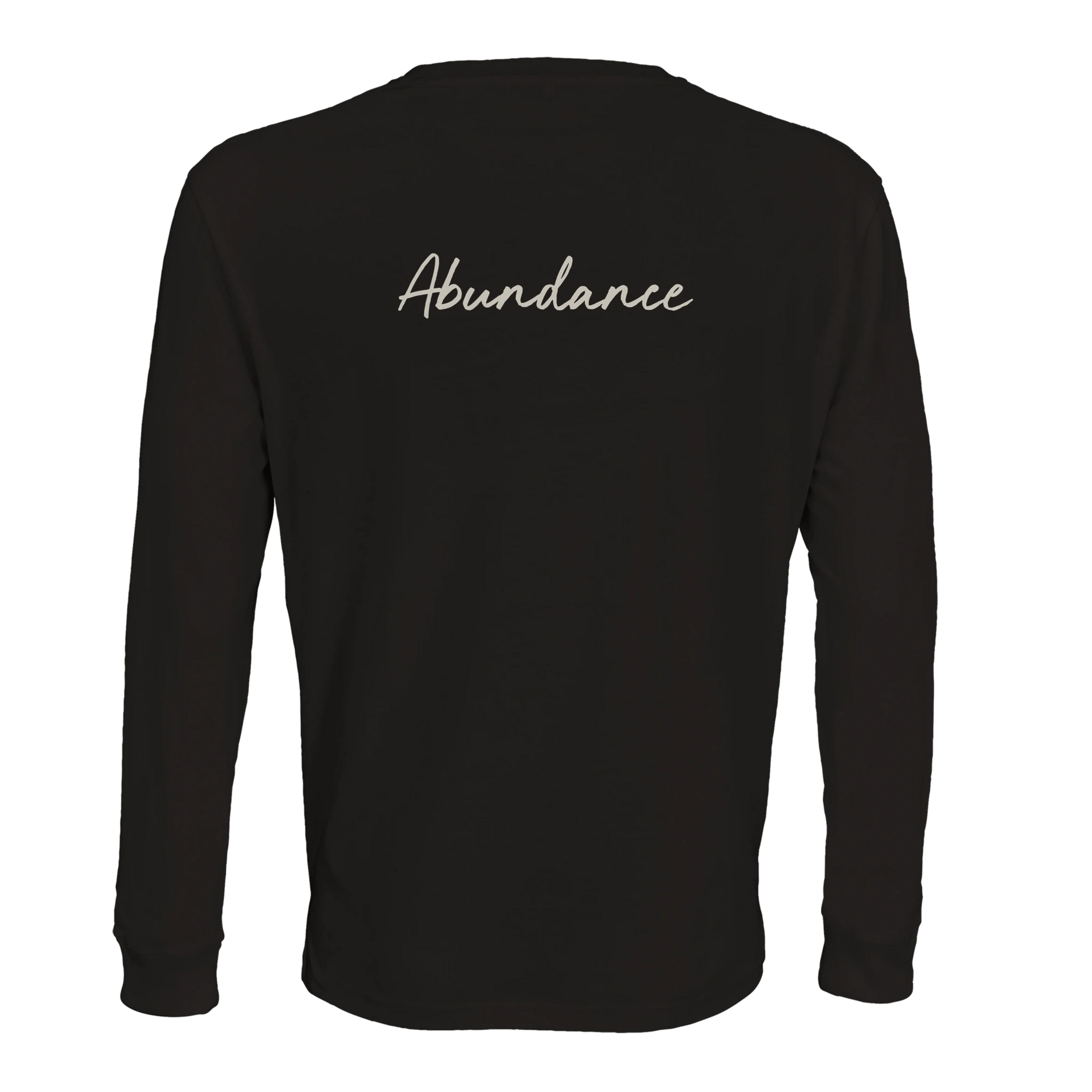 Abundance - "Vibe of Life" Long sleeve Deep Black 2