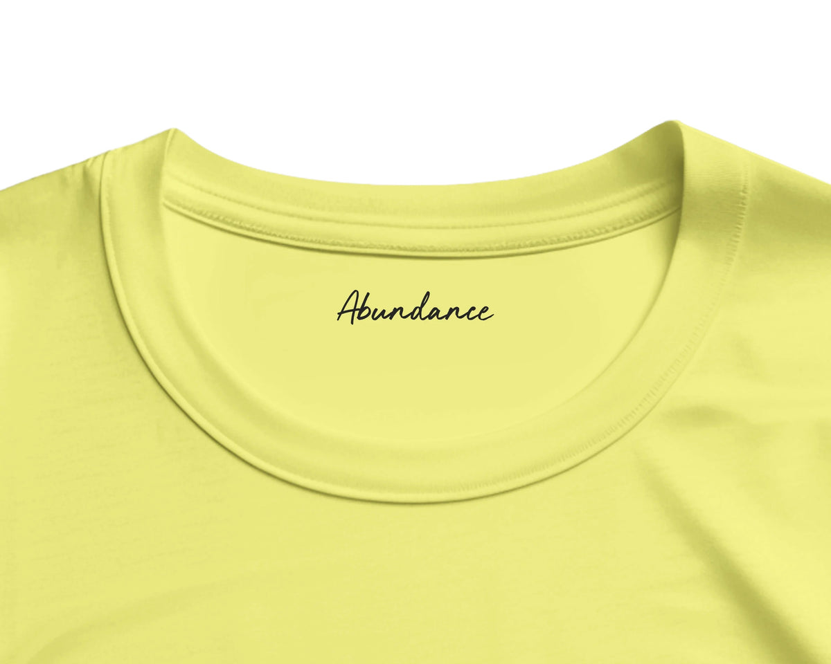 Abundance - "Vibe of Life" T-shirt Light Yellow 2