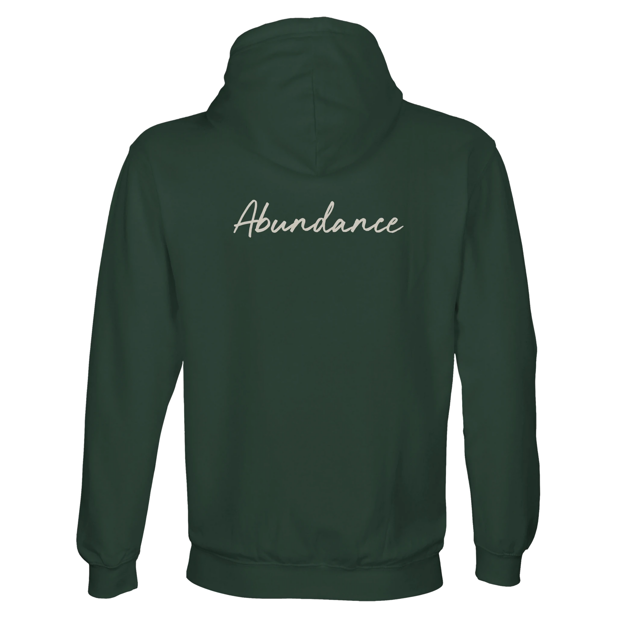 Abundance - "Vibe of Life" Hoodie Bottle Green 2