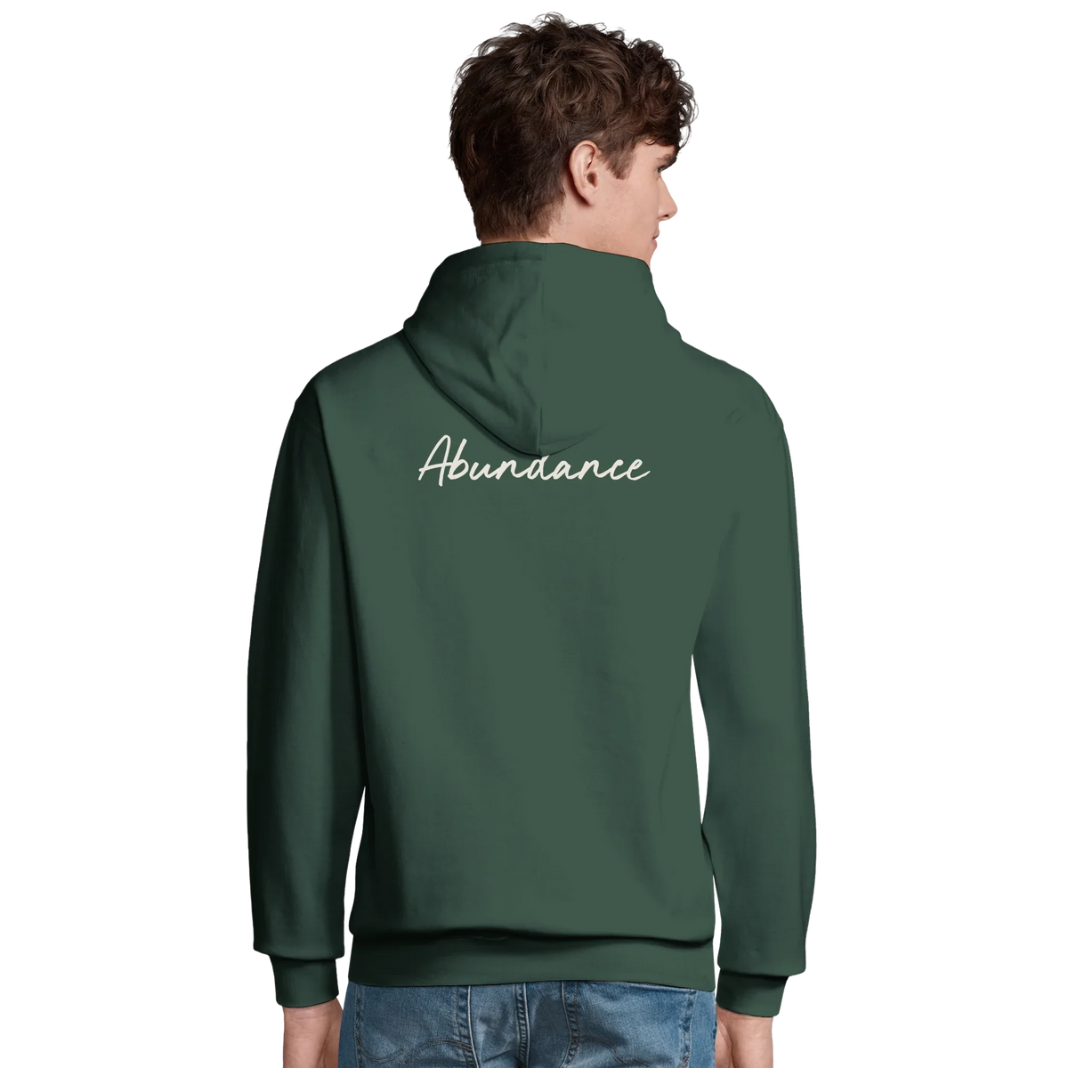 Abundance - "Vibe of Life" Hoodie Bottle Green 4