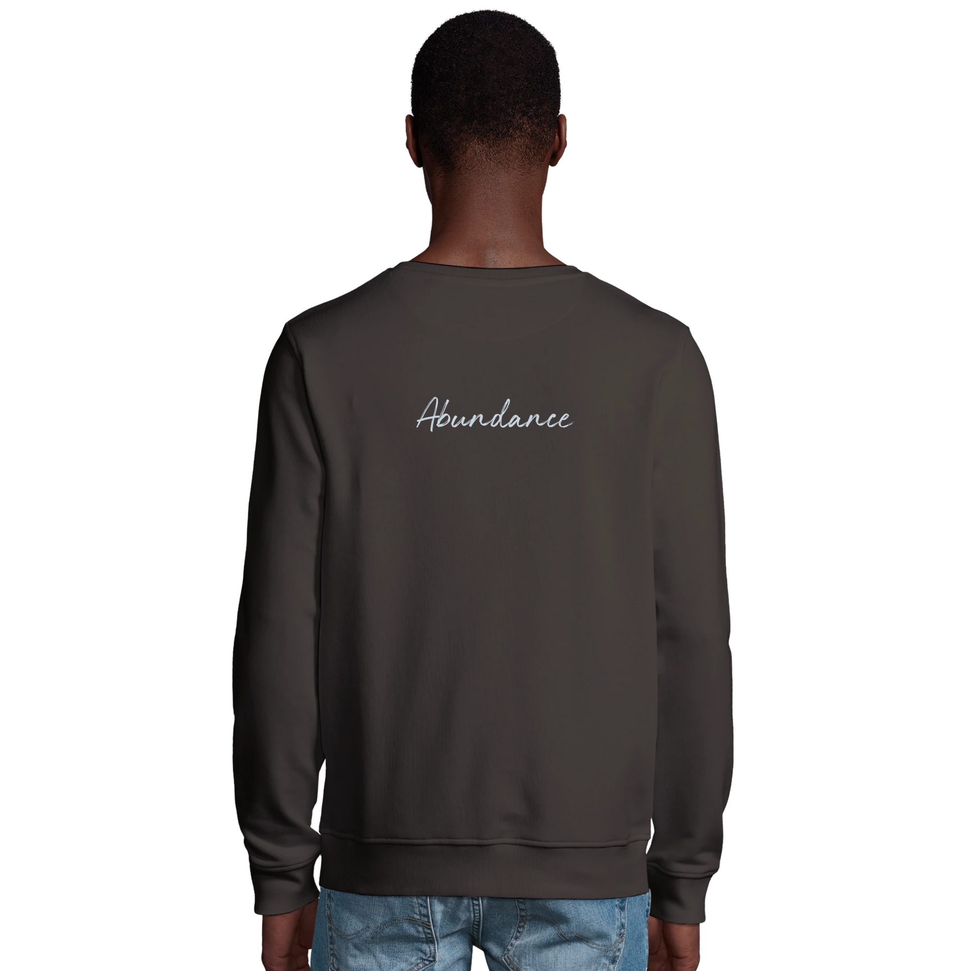 Abundance - "Vibe of Life" Sweatshirt deep charcoal grey XS 31