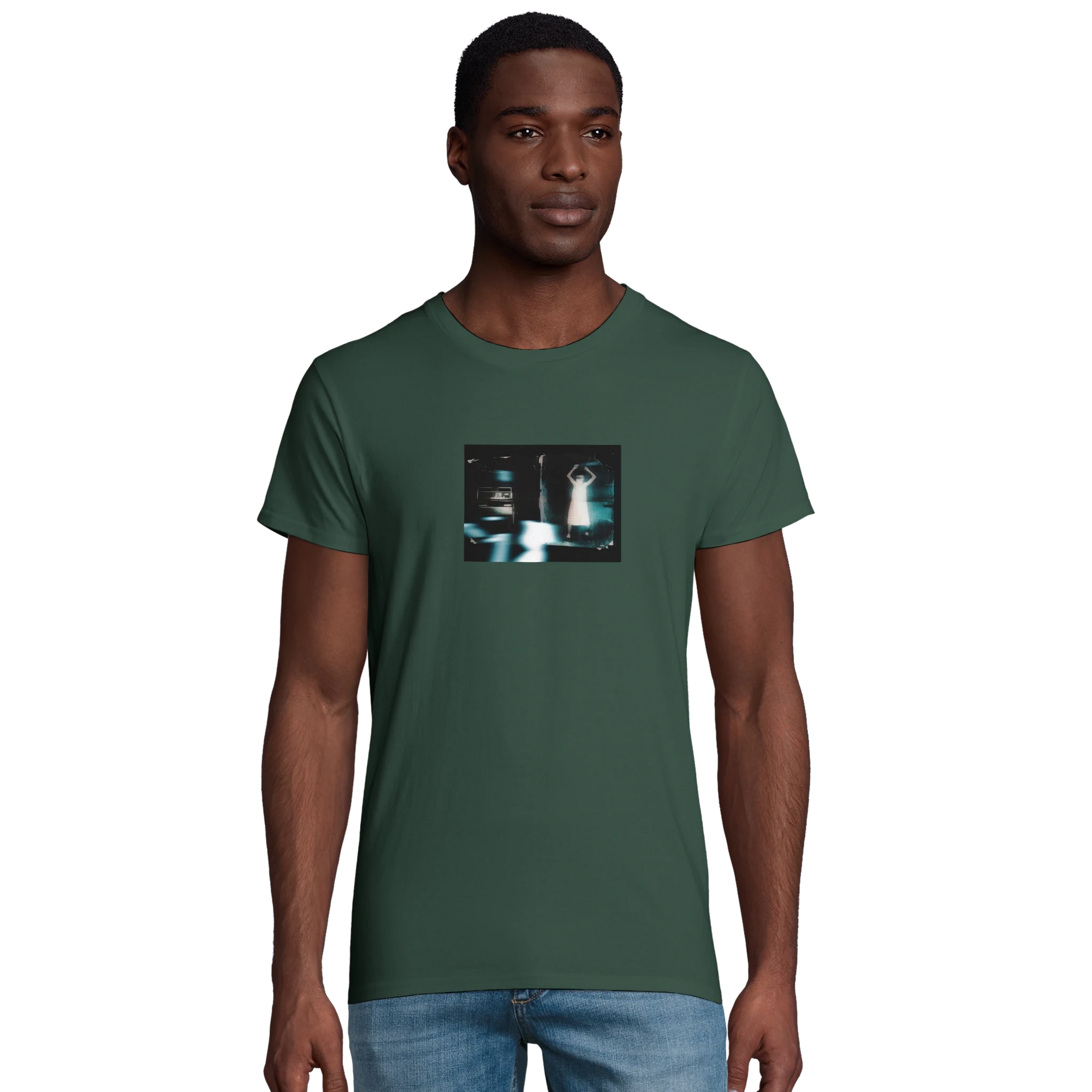 Abundance - "Vibe of Life" T-shirt Bottle Green XS 37