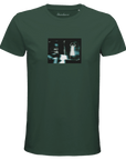 Abundance - "Vibe of Life" T-shirt Bottle Green XS 34
