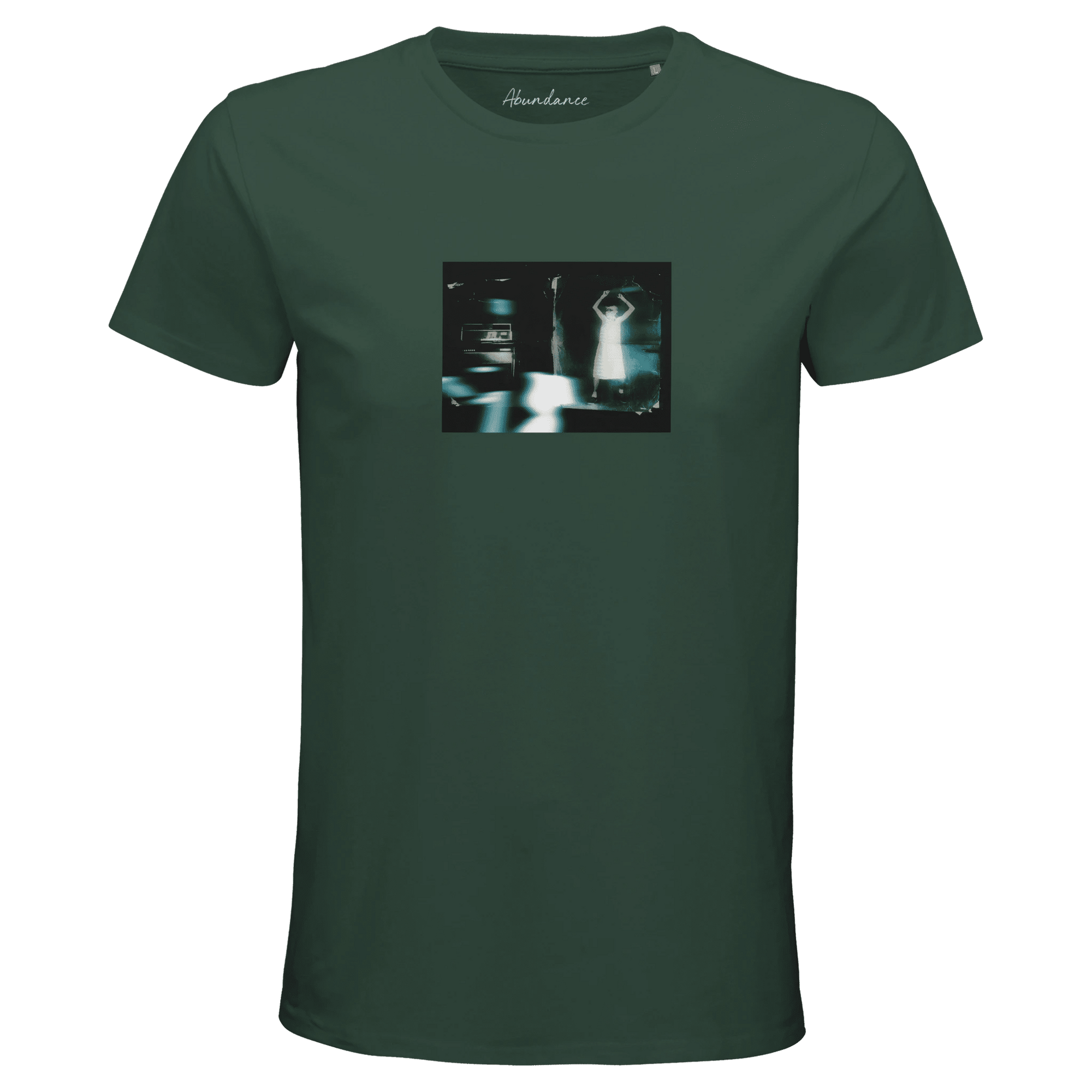 Abundance - "Vibe of Life" T-shirt Bottle Green XS 34