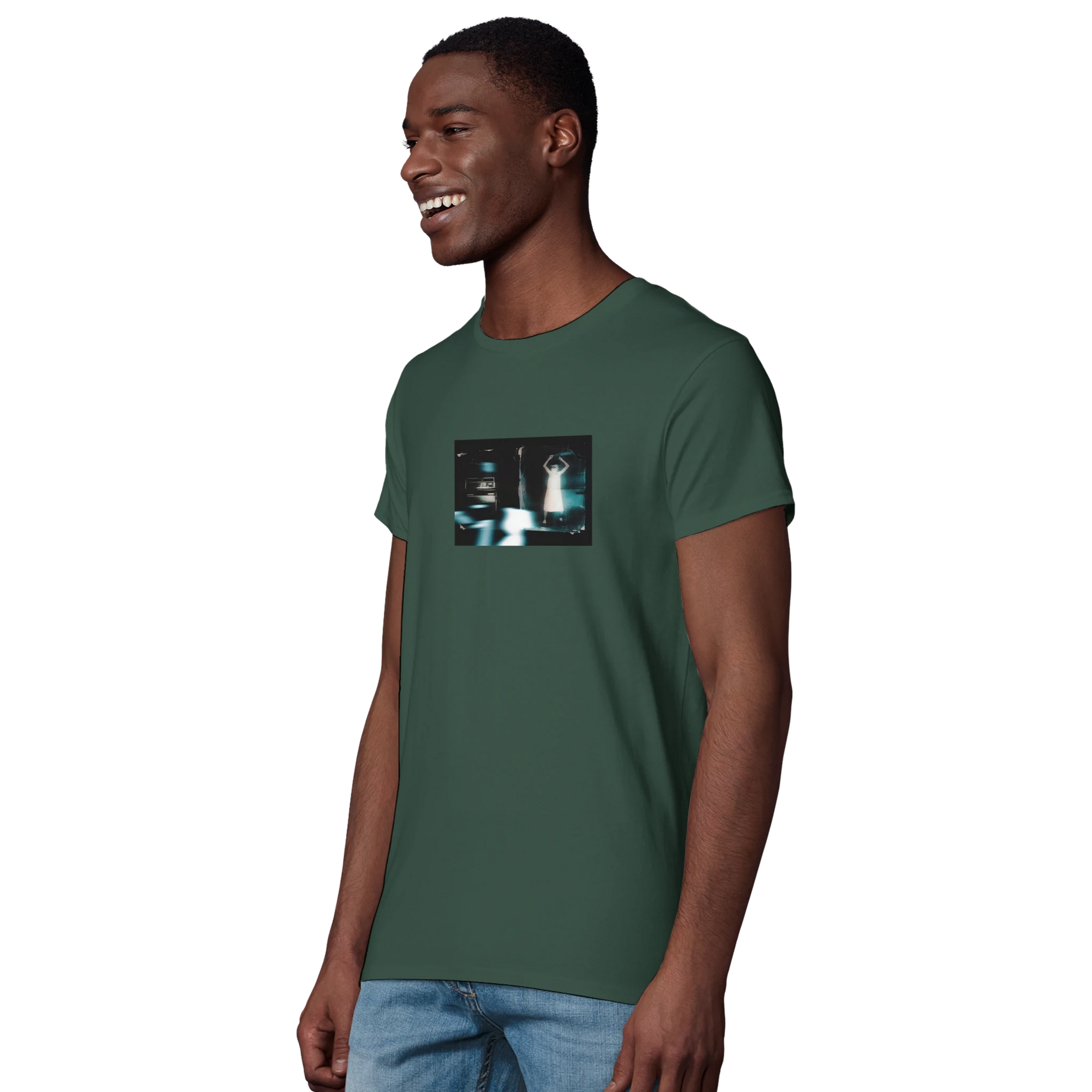 Abundance - "Vibe of Life" T-shirt Bottle Green XS 39