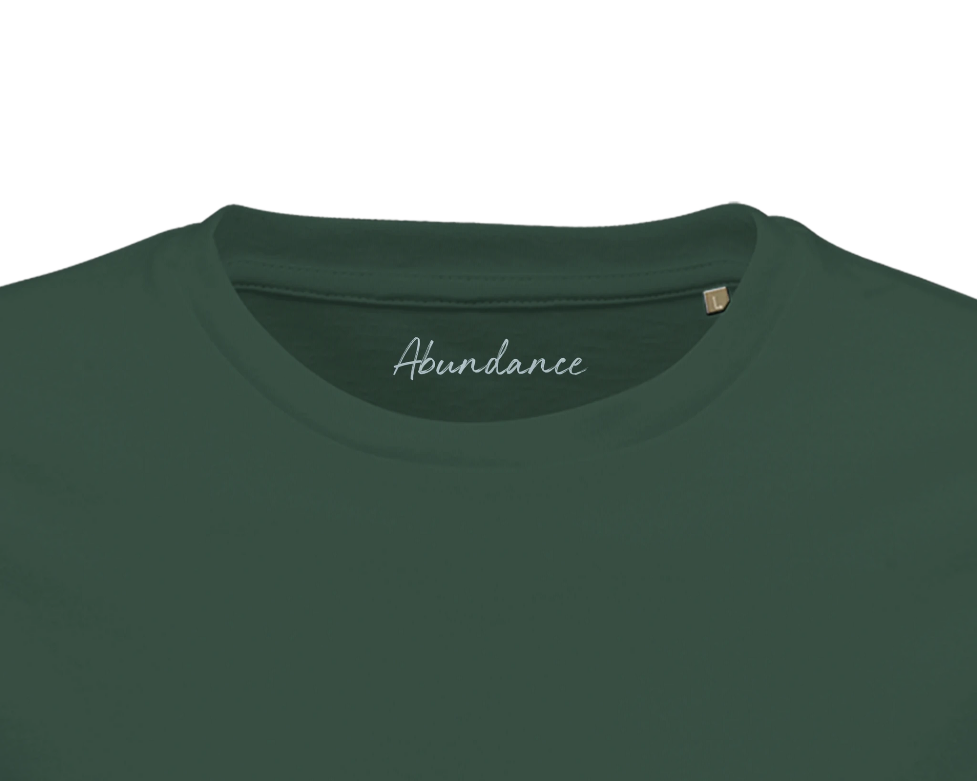 Abundance - "Vibe of Life" T-shirt Bottle Green XS 35