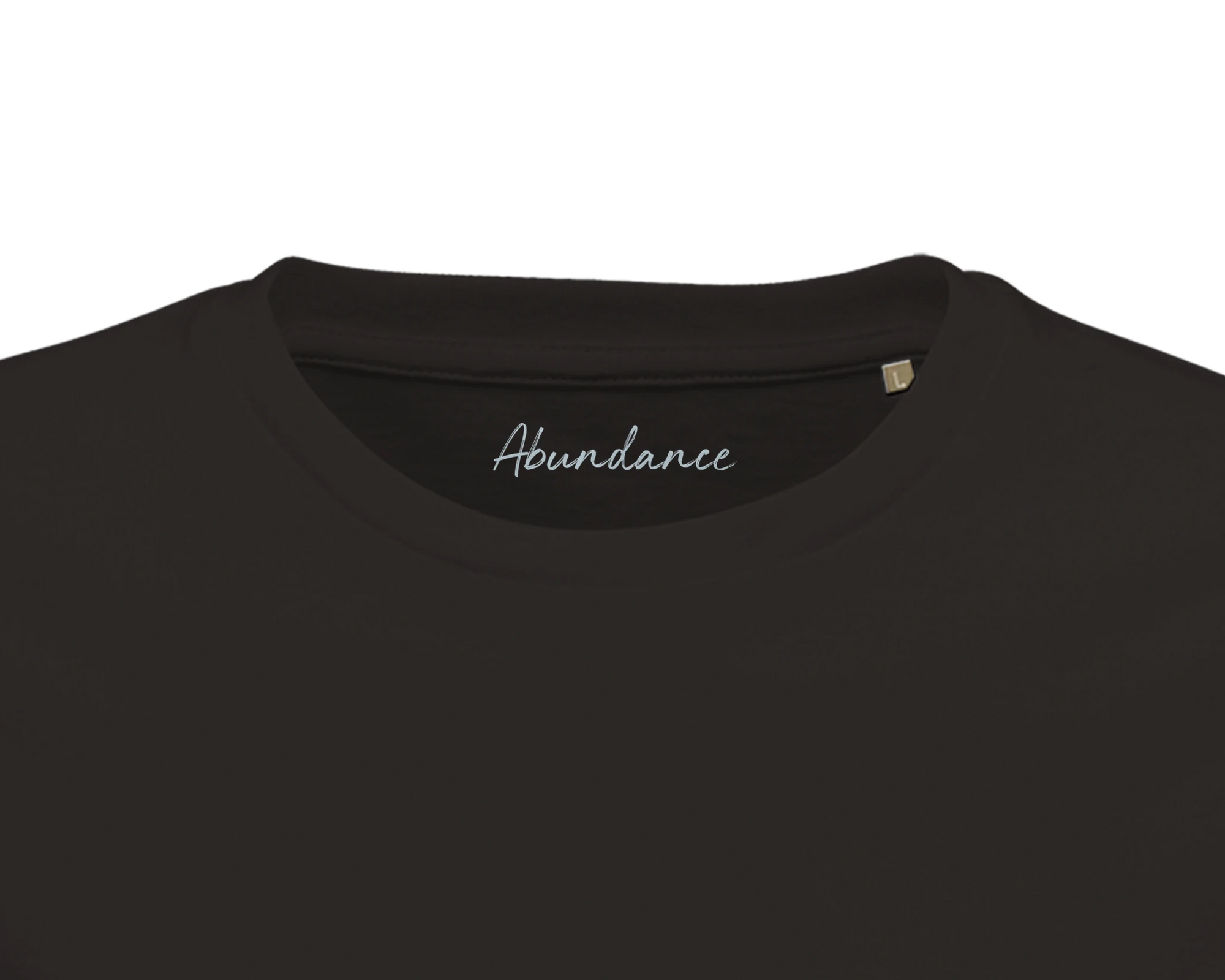 Abundance - "Vibe of Life" T-shirt Deep Black XS 23