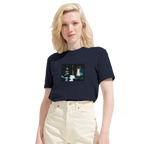 Abundance - "Vibe of Life" T-shirt French Navy XS 6